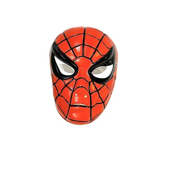 1976 Ben Cooper Spider-Man Adult Mask, licensed by Marvel - Picture 1 of 3